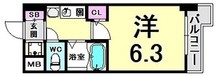 エステムコート新神戸エリタージュの物件間取画像